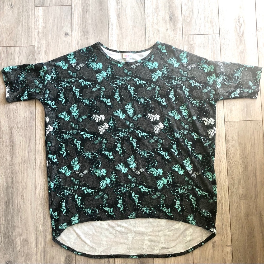LuLaRoe Irma - Size Large - 🦄 Butterfly 🦋 Print